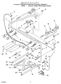 MANIFOLD Diagram and Parts List for SF362BEGQ7  Whirlpool Range