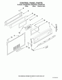 CONTROL PANEL PARTS Diagram and Parts List for KGRS205TSS5  KitchenAid Range