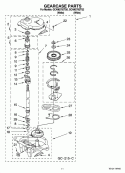 GEARCASE PARTS Diagram and Parts List for GCAM2792TQ2  Whirlpool Washer