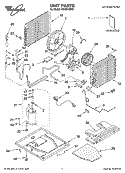 UNIT PARTS Diagram and Parts List for ACQ244XR0  Whirlpool Air Conditioner