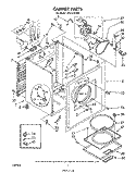 SECTION Diagram and Parts List for LE6150XSW0  Whirlpool Dryer