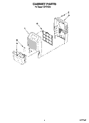 CABINET PARTS Diagram and Parts List for AD70USS0  Whirlpool Dehumidifier