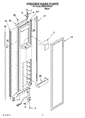 FREEZER DOOR PARTS Diagram and Parts List for KSSO36QMB03  KitchenAid Refrigerator