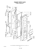 FREEZER DOOR Diagram and Parts List for ED26MMXRWR4  Whirlpool Refrigerator