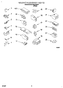 WIRING HARNESS Diagram and Parts List for 6LBR5132BW1  Whirlpool Washer