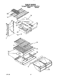 SHELF Diagram and Parts List for TT20BKXZN01  Whirlpool Refrigerator