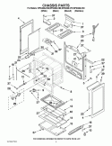 CHASSIS PARTS Diagram and Parts List for WFG366LVQ0  Whirlpool Range