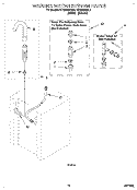WASHER WATER SYSTEM Diagram and Parts List for RTG5243BL0  Roper Washer Dryer Combo