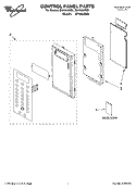 CONTROL PANEL PARTS Diagram and Parts List for GH4184XSS1  Whirlpool Microwave