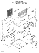 UNIT PARTS Diagram and Parts List for KTRA19KRSS01  KitchenAid Refrigerator