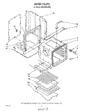 OVEN Diagram and Parts List for RB1000XKW1  Whirlpool Wall Oven