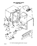 TUB ASSEMBLY Diagram and Parts List for TUD3000Y0  Whirlpool Dishwasher