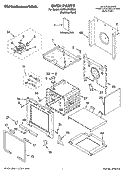 OVEN PARTS Diagram and Parts List for KDRP407HSS08  KitchenAid Range