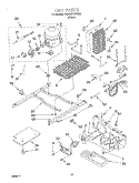 UNIT Diagram and Parts List for 7GD22DFXFW00  Whirlpool Refrigerator