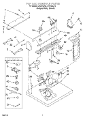 SECTION Diagram and Parts List for LER7646JQ0  Whirlpool Dryer