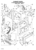 CABINET Diagram and Parts List for 4PLGC8647JT0  Whirlpool Dryer