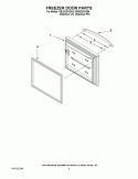FREEZER DOOR PARTS Diagram and Parts List for KBRS22KVSS4  KitchenAid Refrigerator