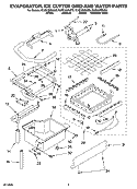 EVAPORATOR, ICE CUTTER GRID AND WATER PARTS Diagram and Parts List for KUIS18NNJB8  KitchenAid Ice Maker