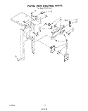 PANEL AND CONTROL Diagram and Parts List for KUCC150S0  KitchenAid Trash Compactor
