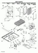 UNIT PARTS Diagram and Parts List for GC3SHAXVA00  Whirlpool Refrigerator