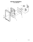 CONTROL COMPONENTS Diagram and Parts List for KEES705SAB1  KitchenAid Microwave Oven Combo