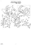 BULKHEAD Diagram and Parts List for LGR6646DN1  Whirlpool Dryer