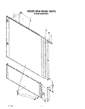 DOOR AND PANEL Diagram and Parts List for KUDS21MS3  KitchenAid Dishwasher