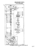 GEARCASE Diagram and Parts List for KAWE760WAL1  KitchenAid Washer