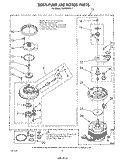 303876 PUMP AND MOTOR Diagram and Parts List for DU9500XR1  Whirlpool Dishwasher