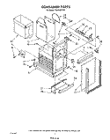 CONTAINER Diagram and Parts List for TU8100XTP0  Whirlpool Trash Compactor