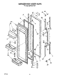 REFRIGERATOR DOOR Diagram and Parts List for ED22DWXTG01  Whirlpool Refrigerator
