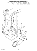 REFRIGERATOR LINER PARTS Diagram and Parts List for GS5SHAXTL01  Whirlpool Refrigerator