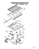 COMPARTMENT SEPARATOR Diagram and Parts List for ET18ZKXZG00  Whirlpool Refrigerator