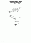 LOWER WASHARM PARTS, OPTIONAL PARTS (NOT INCLUDED) Diagram and Parts List for DU1301XTVB0  Whirlpool Dishwasher