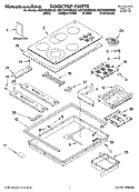 COOKTOP PARTS, MISCELLANEOUS PARTS Diagram and Parts List for KECC568MBL02  KitchenAid Cooktop