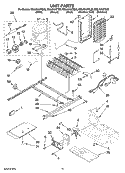 UNIT PARTS Diagram and Parts List for ED2JHAXTB00  Whirlpool Refrigerator