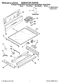 COOKTOP PARTS Diagram and Parts List for KERK807PBB00  KitchenAid Range