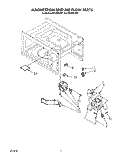 MAGNETRON AND AIR FLOW Diagram and Parts List for MT6900XW1  Whirlpool Microwave
