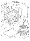 Part Location Diagram of 834667 Whirlpool BUMPER