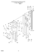 FREEZER DOOR Diagram and Parts List for KSFS20QEWH2  KitchenAid Refrigerator