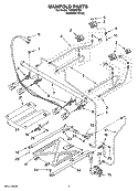 MANIFOLD PARTS Diagram and Parts List for TGS326TD0  Estate Range