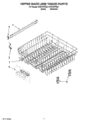 Part Location Diagram of WPW10078214 Whirlpool Dishwasher Upper Rack Wheel
