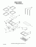SHELF PARTS Diagram and Parts List for GI7FVCXWY03  Whirlpool Refrigerator