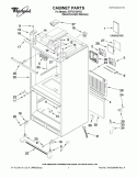 CABINET PARTS Diagram and Parts List for GI7FVCXWY02  Whirlpool Refrigerator