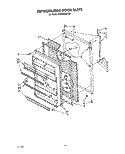 REFRIGERATOR DOOR, LIT/OPTIONAL Diagram and Parts List for ET20GKXXW00  Whirlpool Refrigerator