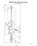 BRAKE AND DRIVE TUBE Diagram and Parts List for LA6500XPW2  Whirlpool Washer