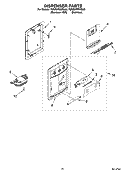 DISPENSER PARTS, OPTIONAL PARTS Diagram and Parts List for 7GR2SHWXRL00  Whirlpool Refrigerator