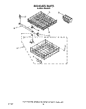 DISHRACK Diagram and Parts List for WU4500Y0  Roper Dishwasher
