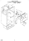 LINER Diagram and Parts List for RT18HKXAW00  Roper Refrigerator