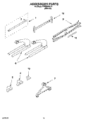 ACCESSORY PARTS Diagram and Parts List for PVWM600LY1  Whirlpool Cabinet